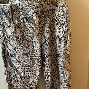 Animal print crops, size 2= 12-14